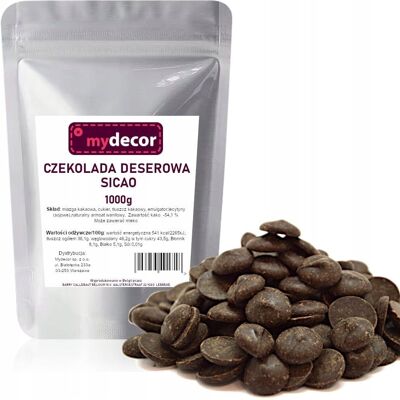 Czekolada DESEROWA ciemna Sicao do fondue fontann pralin 1 kg Callebaut Czekolada DESEROWA ciemna Sicao do fondue fontann pralin 1 kg Callebaut