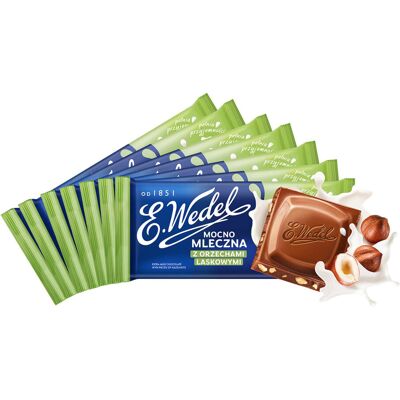 Czekolada mocno mleczna z orzechami 7 sztuk x 80 g E.Wedel Czekolada mocno mleczna z orzechami 7 sztuk x 80 g E.Wedel