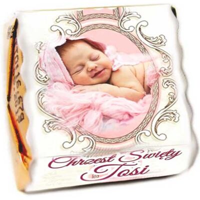 Candy Czekoladki personalizowane ze zdjęciem chrzest 1kg Candy Czekoladki personalizowane ze zdjęciem chrzest 1kg