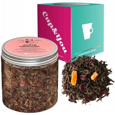 Czerwona Herbata Pu-Erh Amaretto Morele Burak 170g - Sypana Liściasta Herbata Premium Na Prezent Upominek Podarunek Cup&you Czerwona Herbata Pu-Erh Amaretto Morele Burak 170g - Sypana Liściasta Herbata Premium Na Prezent Upominek Podarunek Cup&you