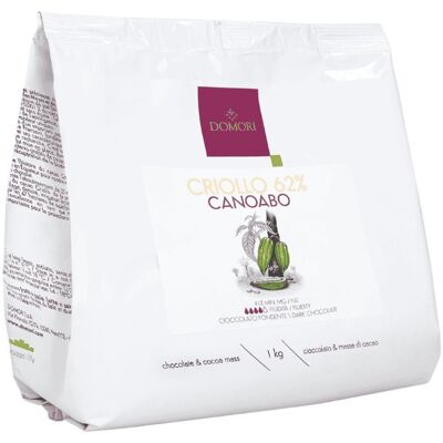 Inny producent Domori kuwertura ciemna Canoabo 62% dropsy 1kg Inny producent Domori kuwertura ciemna Canoabo 62% dropsy 1kg