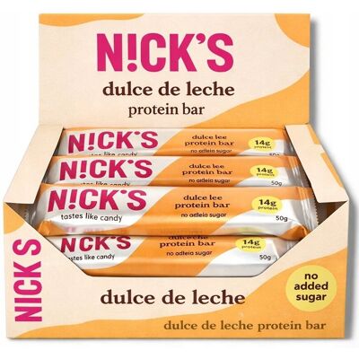 Inny producent DULCE DE LECHE nicks bar protein baton proteinowy ciasteczka zestaw 50g x12 Inny producent DULCE DE LECHE nicks bar protein baton proteinowy ciasteczka zestaw 50g x12