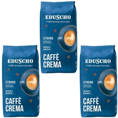 Eduscho Caffè Crema Strong Kawa Ziarnista Arabika Robusta 1kg X3 Eduscho Caffè Crema Strong Kawa Ziarnista Arabika Robusta 1kg X3