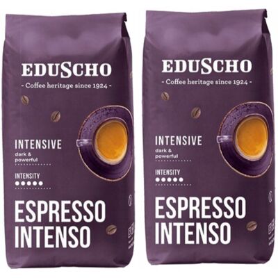 Eduscho Espresso Intenso Kawa Ziarnista Robusta 1kg X2 Eduscho Espresso Intenso Kawa Ziarnista Robusta 1kg X2
