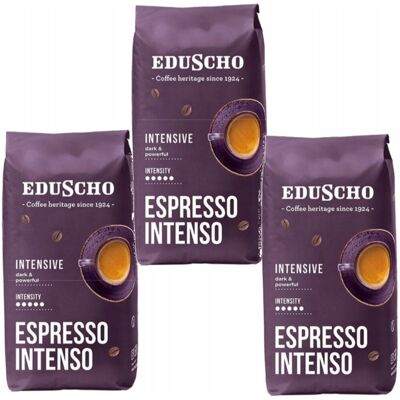 Eduscho Espresso Intenso Kawa Ziarnista Robusta 1kg X3 Eduscho Espresso Intenso Kawa Ziarnista Robusta 1kg X3