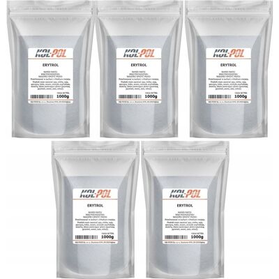 ERYTROL 5kg Erytrytol Naturalny słodzik Bez kalorii Zamiennik cukru Kol-Pol ERYTROL 5kg Erytrytol Naturalny słodzik Bez kalorii Zamiennik cukru Kol-Pol