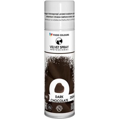 Food Colours spray velvet zamsz ciemna czekolada 250 ml Food Colours spray velvet zamsz ciemna czekolada 250 ml