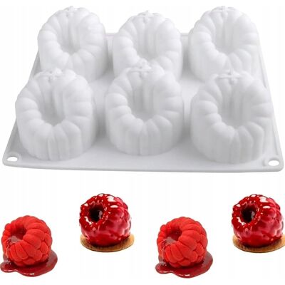 Inny producent Forma Silikonowa Malina 20x168cm Ciasto Mus Czekolada Deser Galaretka Inny producent Forma Silikonowa Malina 20x168cm Ciasto Mus Czekolada Deser Galaretka