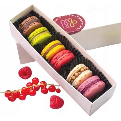 Inny producent Francuskie MAKARONIKI CIASTECZKA kolorowe pudełko MIX box 6szt BEZ GLUTENU Inny producent Francuskie MAKARONIKI CIASTECZKA kolorowe pudełko MIX box 6szt BEZ GLUTENU