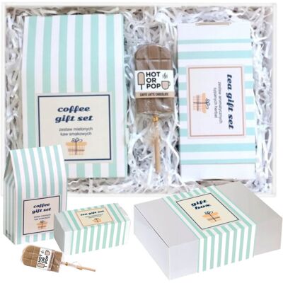 Cup&You Gotowy zestaw prezentowy „Biały GiftBox“ herbata sypana PREMIUM 20szt. kawa smakowa mix czekoladowy lizak prezent upominek podziękowanie dla nauczyc.. Cup&You Gotowy zestaw prezentowy „Biały GiftBox“ herbata sypana PREMIUM 20szt. kawa smakowa mix czekoladowy lizak prezent upominek podziękowanie dla nauczyc..
