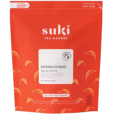 Herbata Czarna Cytrusowa Przyprawy Suki Tea Spiced Citrus 250 G Liściasta Pomarańcza Kardamon Goździki Herbata Czarna Cytrusowa Przyprawy Suki Tea Spiced Citrus 250 G Liściasta Pomarańcza Kardamon Goździki
