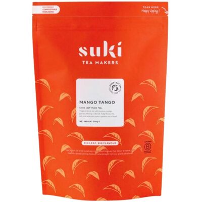 Herbata czarna mango Suki Tea Mango Tango 250 g liściasta owocowa aromatyczna sypana Herbata czarna mango Suki Tea Mango Tango 250 g liściasta owocowa aromatyczna sypana