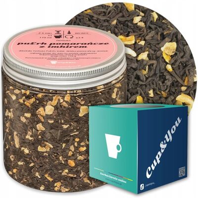 Cup&You Herbata Czerwona Pu-Erh Pomarańcze Z Imbirem O Smaku Pomarańczowo Imbirowym - Herbata Liściasta Sypana Mieszanka Napar Susz - Gotowa Na Prezent Upom.. Cup&You Herbata Czerwona Pu-Erh Pomarańcze Z Imbirem O Smaku Pomarańczowo Imbirowym - Herbata Liściasta Sypana Mieszanka Napar Susz - Gotowa Na Prezent Upom..