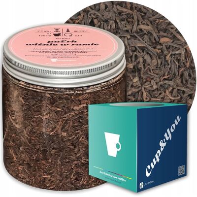 Cup&You Herbata Czerwona Pu-Erh Wiśnie W Rumie O Smaku Wiśniowo-Rumowym Premium - Herbata Liściasta Sypana Mieszanka Napar Susz - Gotowa Na Prezent Upominek Cup&You Herbata Czerwona Pu-Erh Wiśnie W Rumie O Smaku Wiśniowo-Rumowym Premium - Herbata Liściasta Sypana Mieszanka Napar Susz - Gotowa Na Prezent Upominek