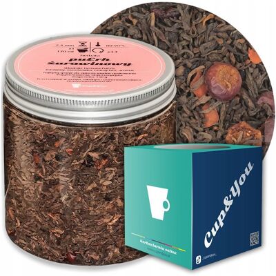Cup&You Herbata Czerwona Pu-Erh Żurawinowy O Delikatnie Żurawinowym Smaku Premium - Herbata Liściasta Sypana Mieszanka Napar Susz - Gotowa Na Prezent Upominek Cup&You Herbata Czerwona Pu-Erh Żurawinowy O Delikatnie Żurawinowym Smaku Premium - Herbata Liściasta Sypana Mieszanka Napar Susz - Gotowa Na Prezent Upominek