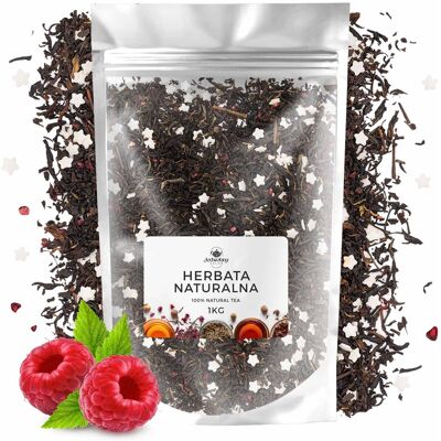 Jedwabny Szlak Herbata liściasta czarna Cicha noc 1 kg hurt jakość malina dekoracje cukrowe Jedwabny Szlak Herbata liściasta czarna Cicha noc 1 kg hurt jakość malina dekoracje cukrowe