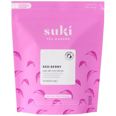 Herbata owocowa czerwone owoce Suki Tea 500 g bez kofeiny sypana hibiskus jagody Herbata owocowa czerwone owoce Suki Tea 500 g bez kofeiny sypana hibiskus jagody