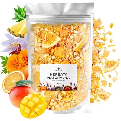 Jedwabny Szlak Herbata owocowa MANGO-TANGOherbata prezentowa herbata smakowa premium 1 кg Jedwabny Szlak Herbata owocowa MANGO-TANGOherbata prezentowa herbata smakowa premium 1 кg
