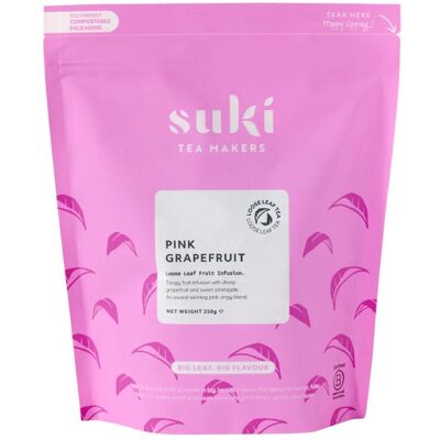 Herbata Owocowa Różowy Grejpfrut Suki Tea 250 G Bez Kofeiny Sypana Organiczna Herbata Owocowa Różowy Grejpfrut Suki Tea 250 G Bez Kofeiny Sypana Organiczna