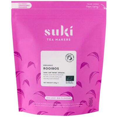 Herbata Rooibos Suki Tea 250 G Czerwona Ziołowa Bez Kofeiny Liściasta Rpa Sypana Herbata Rooibos Suki Tea 250 G Czerwona Ziołowa Bez Kofeiny Liściasta Rpa Sypana