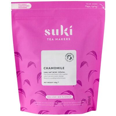 Herbata Rumiankowa Suki Tea 100 G Ziołowa Bez Kofeiny Kwiat Rumianku Sypana Herbata Rumiankowa Suki Tea 100 G Ziołowa Bez Kofeiny Kwiat Rumianku Sypana