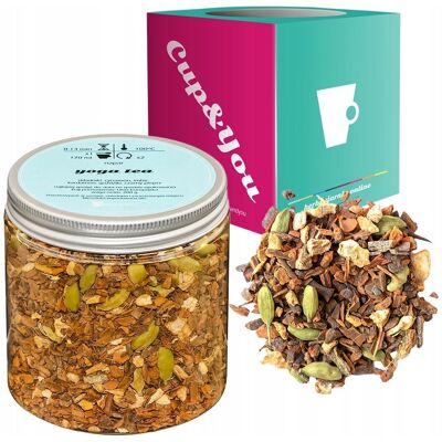 Cup&You Herbata Ziołowa Rozgrzewająca Yoga Tea Imbir Cynamon Kardamon Goździki 200g - Herbata Sypana Liściasta Napar Ziołowy Premium Na Prezent Upominek Cup.. Cup&You Herbata Ziołowa Rozgrzewająca Yoga Tea Imbir Cynamon Kardamon Goździki 200g - Herbata Sypana Liściasta Napar Ziołowy Premium Na Prezent Upominek Cup..