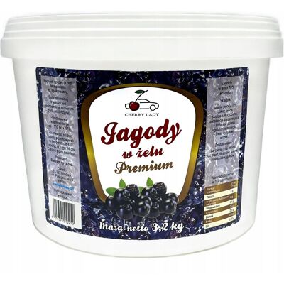 Batus Jagody W Żelu Cherry Lady 3,2 Kg - Frużelina Premium 70% Batus Jagody W Żelu Cherry Lady 3,2 Kg - Frużelina Premium 70%