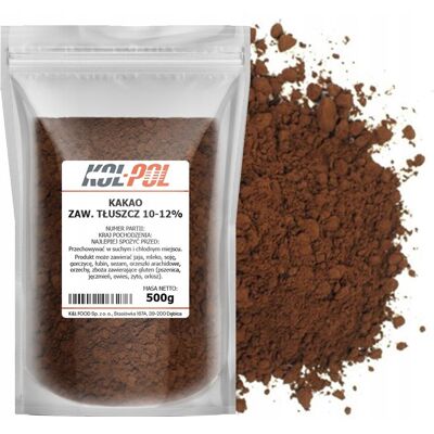 KAKAO 500g Naturalne w proszku Alkalizowane wysoka jakość Premium Kol-Pol KAKAO 500g Naturalne w proszku Alkalizowane wysoka jakość Premium Kol-Pol