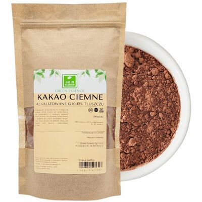 Green Essence Kakao ciemne alkalizowane 1 kg - 10 - 12% tłuszczu Green Essence Kakao ciemne alkalizowane 1 kg - 10 - 12% tłuszczu