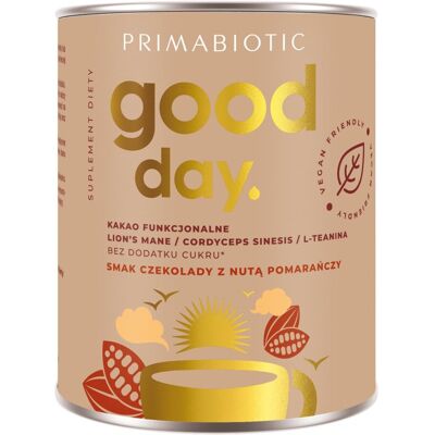 KAKAO GOOD DAY PRIMABIOTIC Czekolada z Nutą Pomarańczy Adaptogeny 300 g KAKAO GOOD DAY PRIMABIOTIC Czekolada z Nutą Pomarańczy Adaptogeny 300 g