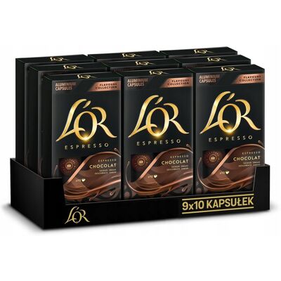 Kapsułki do Nespresso L'OR Chocolat 90 szt. Kapsułki do Nespresso L'OR Chocolat 90 szt.