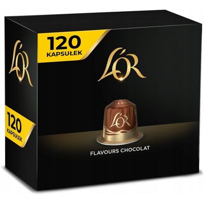 Kapsułki do Nespresso L'OR Espresso Chocolat 120 szt. Kapsułki do Nespresso L'OR Espresso Chocolat 120 szt.