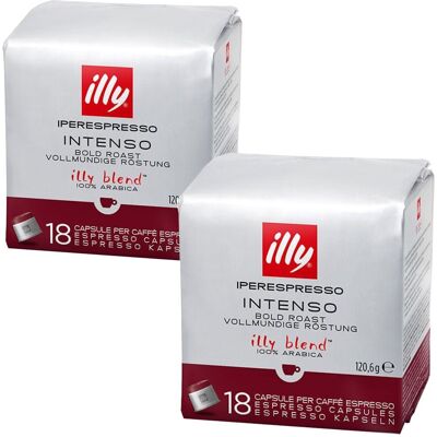 Kapsułki Do Kawy Illy Iperespresso Intenso, 36 Szt. - Ciemno Palone Arabica Kawa Do Ekspresu Kapsułkowego Niska Zawartość Kofeiny Kapsułki Do Kawy Illy Iperespresso Intenso, 36 Szt. - Ciemno Palone Arabica Kawa Do Ekspresu Kapsułkowego Niska Zawartość Kofeiny
