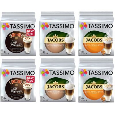 Kapsułki Tassimo Jacobs Latte Macchiato Baileys Caramel 5+1 Kapsułki Tassimo Jacobs Latte Macchiato Baileys Caramel 5+1