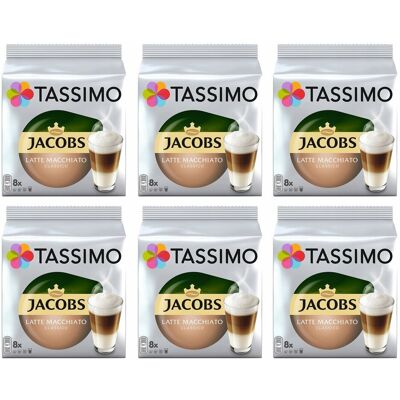 Kapsułki Tassimo Jacobs Latte Macchiato Zestaw 5+1 Gratis Kapsułki Tassimo Jacobs Latte Macchiato Zestaw 5+1 Gratis