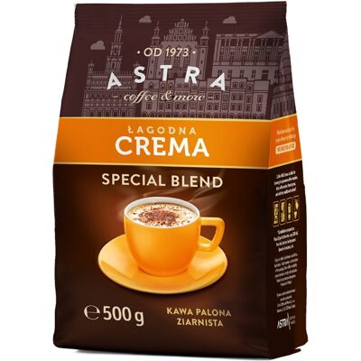 ASTRA COFFEE & MORE Kawa Astra Łagodna Crema ziarnista 500g ASTRA COFFEE & MORE Kawa Astra Łagodna Crema ziarnista 500g