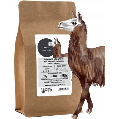 Ingagi Coffee Kawa mielona 1kg PERU arabika świeżo palona Ingagi Coffee Kawa mielona 1kg PERU arabika świeżo palona