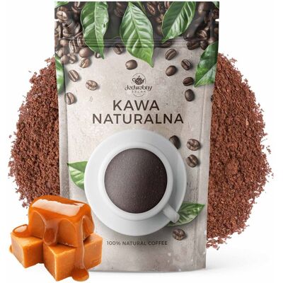 Jedwabny Szlak Kawa Robusta Vietnam KARMEL mielona smakowa palona 500g Jedwabny Szlak Kawa Robusta Vietnam KARMEL mielona smakowa palona 500g