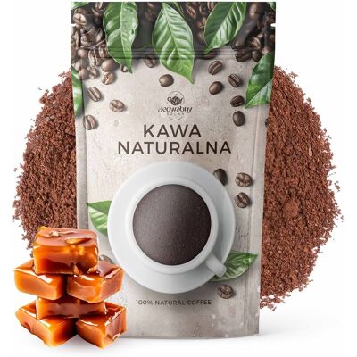 Jedwabny Szlak Kawa smakowa MIELONA Robusta Indonezja Toffee ziarno 500g Jedwabny Szlak Kawa smakowa MIELONA Robusta Indonezja Toffee ziarno 500g