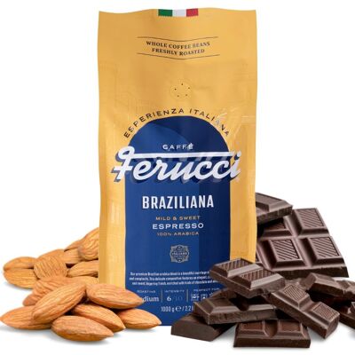 Inny producent Kawa z nutą czekolady ziarnista 1 kg z Brazylii FERUCCI Braziliana Inny producent Kawa z nutą czekolady ziarnista 1 kg z Brazylii FERUCCI Braziliana