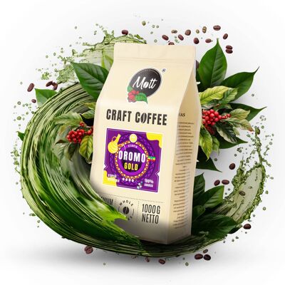 Mott Coffee Kawa Ziarnista 1kg 100% Arabica Świeżo Palona Etiopia Mott Oromo Gold Mott Coffee Kawa Ziarnista 1kg 100% Arabica Świeżo Palona Etiopia Mott Oromo Gold