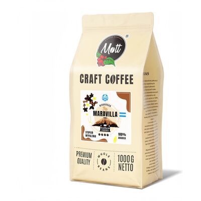 Mott Coffee Kawa Ziarnista 1kg - 100% Arabica Świeżo Palona - Nikaragua Mott Maravilla Mott Coffee Kawa Ziarnista 1kg - 100% Arabica Świeżo Palona - Nikaragua Mott Maravilla