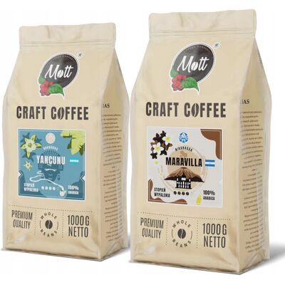 Mott Coffee Kawa Ziarnista 1x2kg - Świeżo Palona 100% Arabica - Maravilla I Yancunu Mott Coffee Kawa Ziarnista 1x2kg - Świeżo Palona 100% Arabica - Maravilla I Yancunu