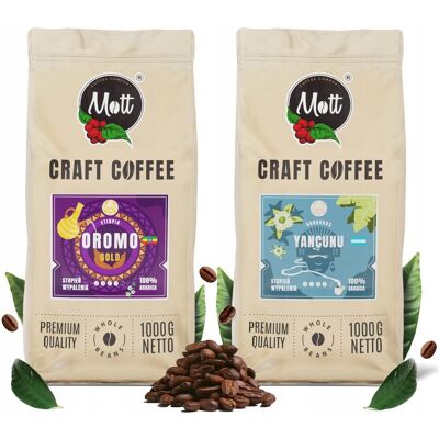 Mott Coffee Kawa Ziarnista 1x2kg - Świeżo Palona 100% Arabica - Yancunu I Oromo Mott Coffee Kawa Ziarnista 1x2kg - Świeżo Palona 100% Arabica - Yancunu I Oromo