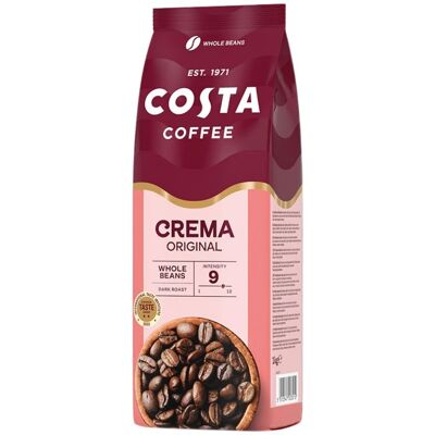 Costa Coffee Crema Ziarna Kawy - 1kg - Ciemne Palenie Costa Coffee Crema Ziarna Kawy - 1kg - Ciemne Palenie