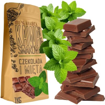 Kawa Ziarnista Czekoladowo Miętowa Mięta W Czekoladzie 1 Kg Green Touch Kawa Ziarnista Czekoladowo Miętowa Mięta W Czekoladzie 1 Kg Green Touch