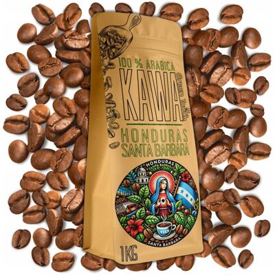 Kawa Ziarnista Honduras Santa Barbara 100% Arabica Świeża 1 Kg Green Touch Kawa Ziarnista Honduras Santa Barbara 100% Arabica Świeża 1 Kg Green Touch