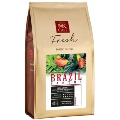 Kawa Ziarnista Mk Cafe Fresh Brazil Santos Świeżo Palona 1kg Kawa Ziarnista Mk Cafe Fresh Brazil Santos Świeżo Palona 1kg