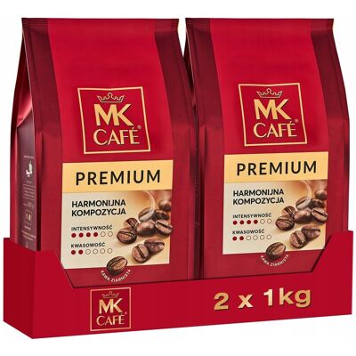 Kawa Ziarnista Mk Cafe Premium 2x1kg Kawa Ziarnista Mk Cafe Premium 2x1kg