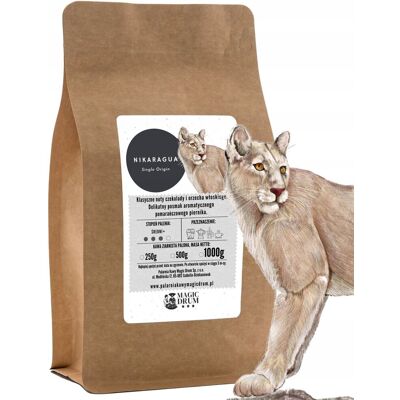 Ingagi Coffee Kawa ziarnista Nikaragua 500 g świeżo palona arabica Ingagi Coffee Kawa ziarnista Nikaragua 500 g świeżo palona arabica